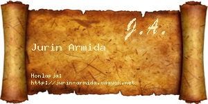 Jurin Armida névjegykártya